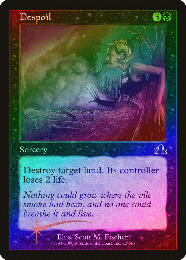 Despoil FOIL Prophecy NM Black Common MAGIC THE GATHERING MTG CARD ABUGames