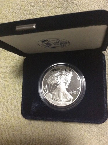 2003 W American Silver Eagle Proof  ● Box ● Clamshell ● 1 troy ounce - Picture 6 of 10
