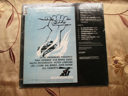 EXODUS ORIGINAL MOTION PICTURE SOUNDTRACK RECORDING BY ERNEST GOLD MCA VINLY LP - Picture 2 of 8