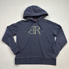 Banana Republic Women's XS Blue Logo Pullover Sweatshirt Casual Preppy.