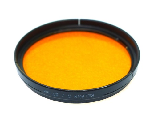 57mm Slip-On / Push- On Kelpan (Linhof) O Filter - ORANGE Contrast - NEW - Picture 3 of 4