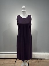 SALE! Plum Armani Collezioni Sheath Dress Size 10 VGUC