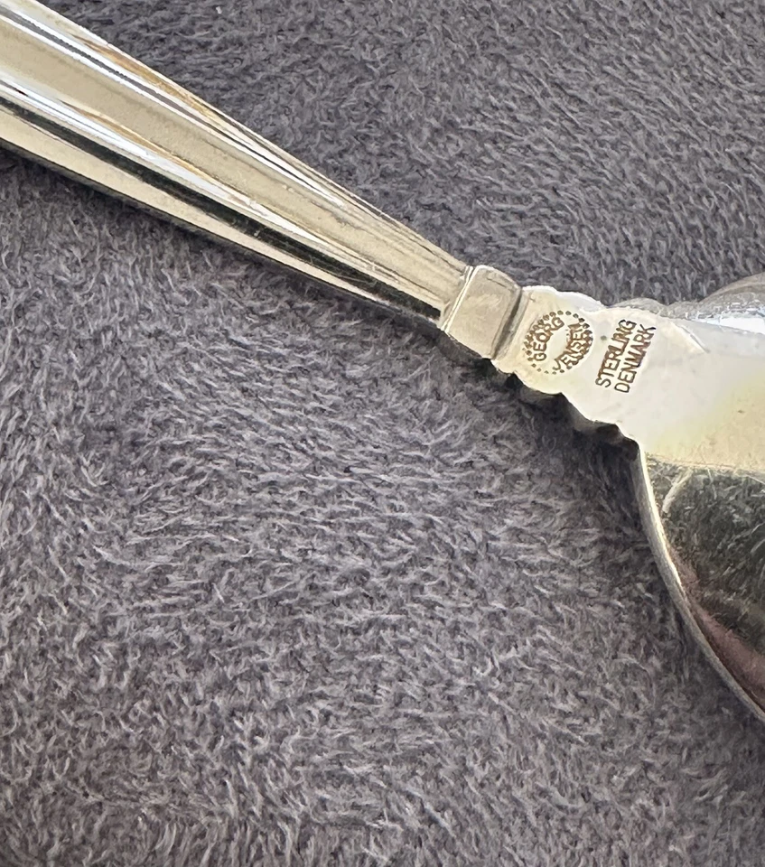 Georg Jensen ACORN Sterling Mocha Spoon - Image 2 of 4