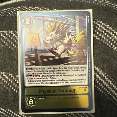 digimon tcg training cards Offense (Starter Deck 18 Exclusive) - Promotion featuring unique artwork. Agility Training (P-106) | DigimonCardGame