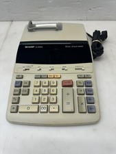 Sharp Electronic Calculator Model: EL-2192RII - 12 Digit, 2 Color Printer.