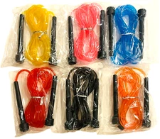 Garage Fit Jump Rope Set - Assorted Colors - NEW and Sealed - LOT of 6