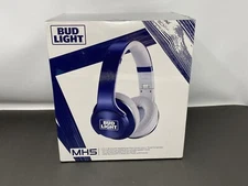 NEW SEALED Bud Light MH5 Bluetooth Headphones Speaker + Wireless