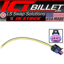 LS 2-Wire Pigtail Coolant Temperature Sensor Connector Water Harness LSX Plug