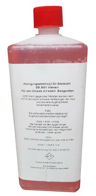 Edelstahl Elektrolyt für Beizgerät 1Liter Reinigungselektrolyt für WIG MIG MAG
