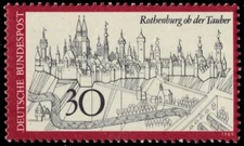 GERMANY 1010 - Historical Towns "Rothenburg ob der Tauber" (pc14398)