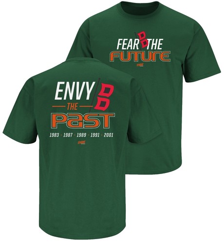 T shirt manches courtes graphique Reprint Miami Hurricanes années 90