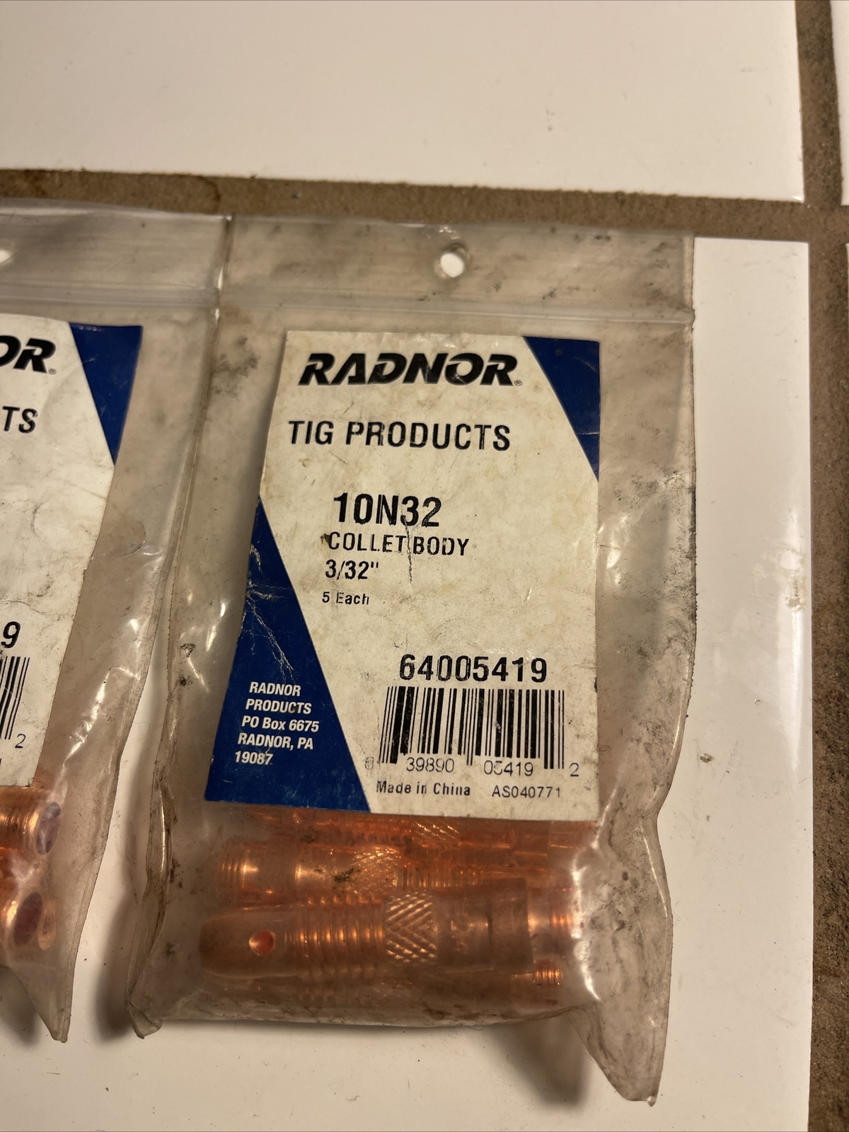 Lot De 5 Corps De Pince TIG 10N32 3/32" - Pour Torches De Soudage WP17, WP18, WP26