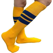 COUVER Stripes On Knee High Sports/Softball Socks, 1 Pair