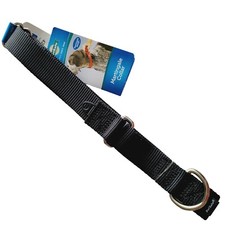PetSafe Martingale Collar Black Sz Medium No Slip 1" x 10-16" Safer Than A Choke