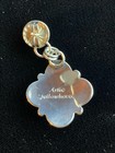 Navajo Artist Artie Yellowhorse Sterling Silver 4 Leaf Clover Flower Earrings — photo 10