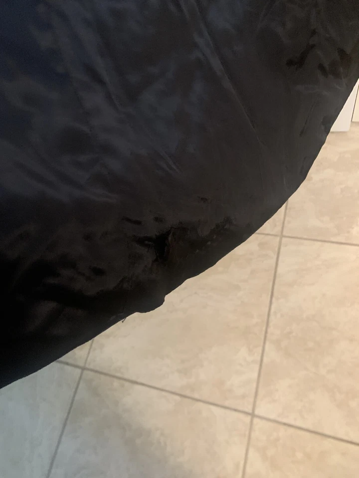 Casaco de ópera vintage 20'2 veludo branco pele de coelho colarinho comprimento chão P/XS - Imagem 4 de 4