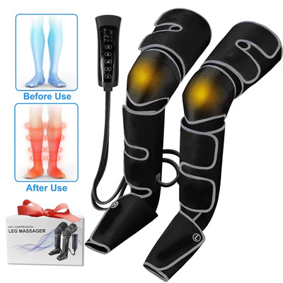 Leg Wraps Massage Boots for Pain Relief Calf Knee Foot & Leg Massager w/ Heat US