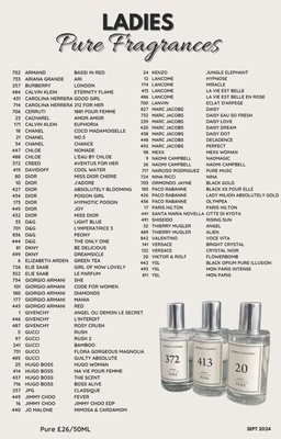 Fragrance List Fm Fragrance Catalogue Price List Fm List Of