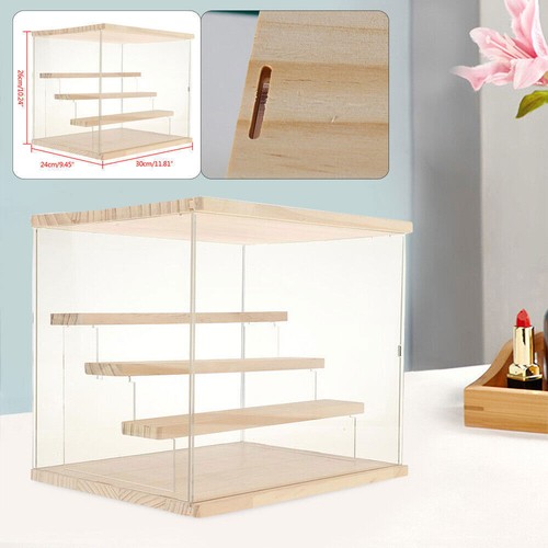 4-Tier Large Acrylic Display Case Dustproof Box for Collectibles Action Figures