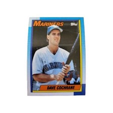 1990 Topps Dave Cochrane RC Rookie Seattle Mariners #491 MLB Baseball Card (B8. rookie card picture