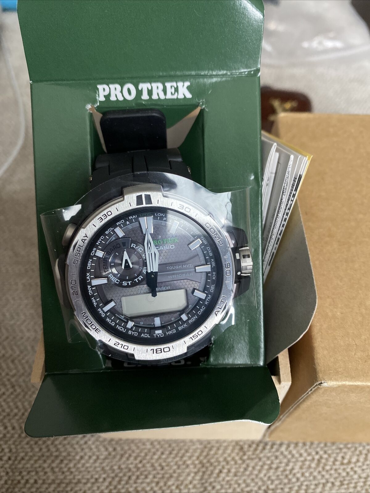 Casio Protrek Prw 6000y 1er Radio Signal Reception Watch For Sale Online Ebay