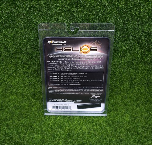 Nockturnal X Helios Eclipse Nock/Fletching Combination, Unlit White 6pk - NT-559 - Picture 3 of 3
