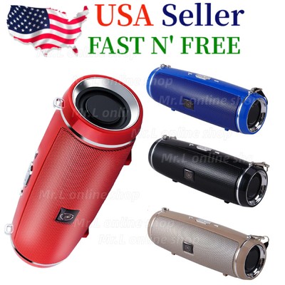 Bluetooth 5.1 Speaker Wireless Waterproof Outdoor Stereo LOUD Bass With Strap US