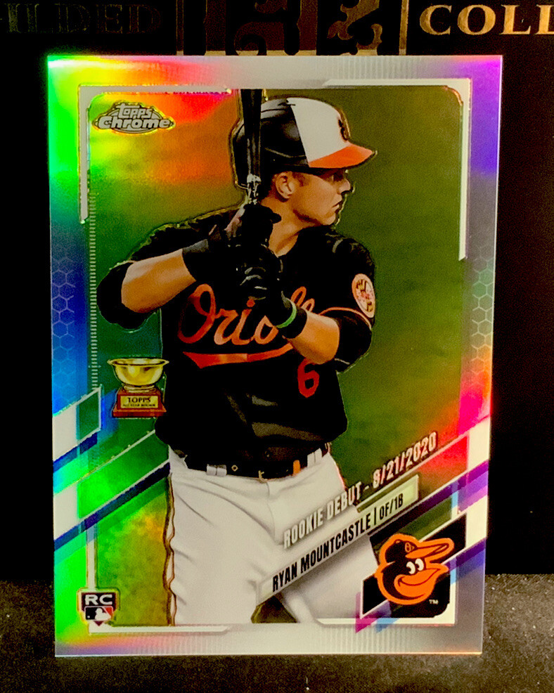 2021 Topps Chrome Update Ryan Mountcastle RC Refractor /250 Orioles 3 Card SP