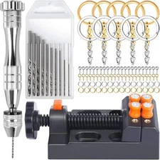 Hand Drill, Pin Vise Hand Drill for Jewelry Making, Mini Drill with Small Dri...