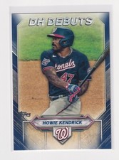 2021 Topps Series 2 Howie Kendricks DH Debuts BLUE Border Parallel #DHD-7 