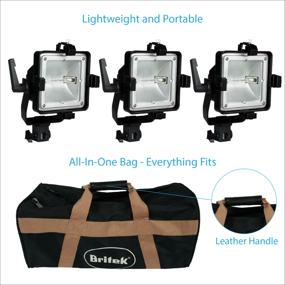 900W Britek Photography Lighting Kit 2700K, Sun-Like Color Accuracy of CRI   99 - Image 3 of 3