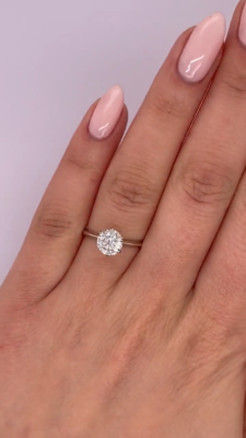 Lab Grown 1.00 Carat D Color VVS2 Clarity Round Brilliant Ideal