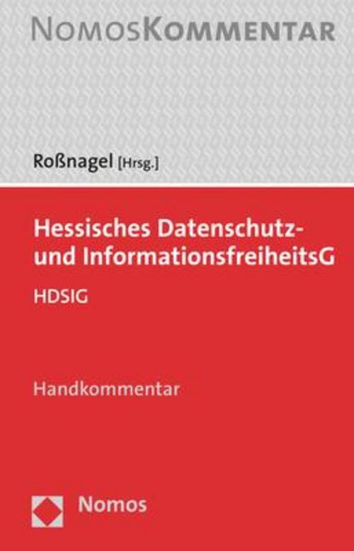 Hessisches Datenschutz- Und Informationsfreiheitsg Alexander Roßnagel