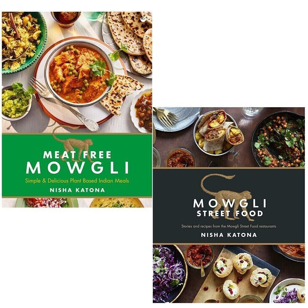 Nisha Katona 2 Books Collection Set [Meat Free Mowgli & Mowgli Street Food] NEW
