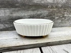 Vintage Hull Pottery F39 Oval Ribbed 23 Kt Gold Guaranteed 7" Footed Planter