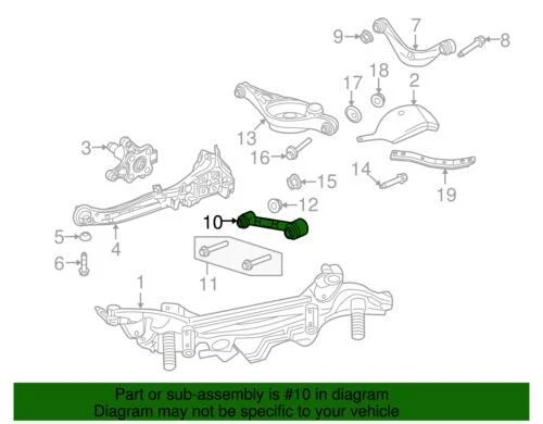 Genuine Ford Lincoln Mercury 2006-2012 Milan MKZ Lateral Arm Rear 9E5Z-5500-A - Image 2 of 2