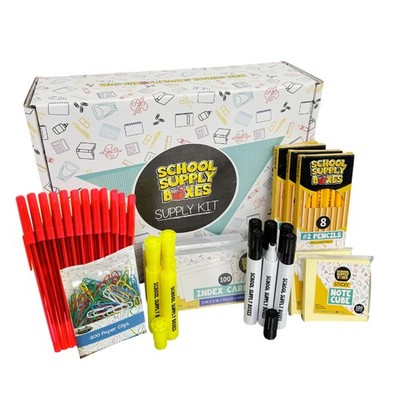 School Supply Boxes | Teacher Case (4 Boxes) | Back to School Essentials Kit ...