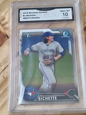 BO BICHETTE 2016 BOWMAN CHROME GMA 10 GEM MINT METS #BDC74 ROOKIE REFACTOR (3)