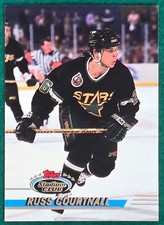Russ Courtnall - 1993-94 Topps Stadium Club #55 - Dallas Stars Hockey Card