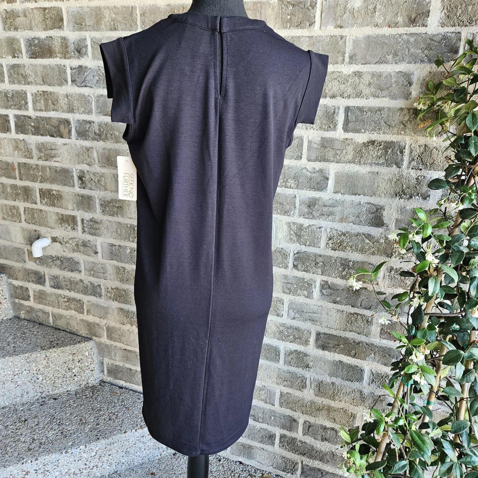 VETEMENTS Abito in maglia nero nuovo con etichetta By Seek no più taglia small