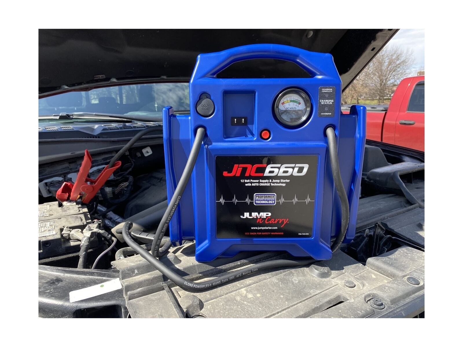 Clore Automotive Jump-N-Carry JNC660 1700 Peak Amp 12 Volt Jump Starter , Blue