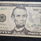 Series 2017A $5 Star Note - Rare Low Print Run 500,000 Circulated Fancy Note — photo 3