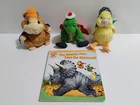 Vntg 2008 Ty Beanie Baby Wonder Pets Plushies & Book Lot Linny Tuck Ming-Ming