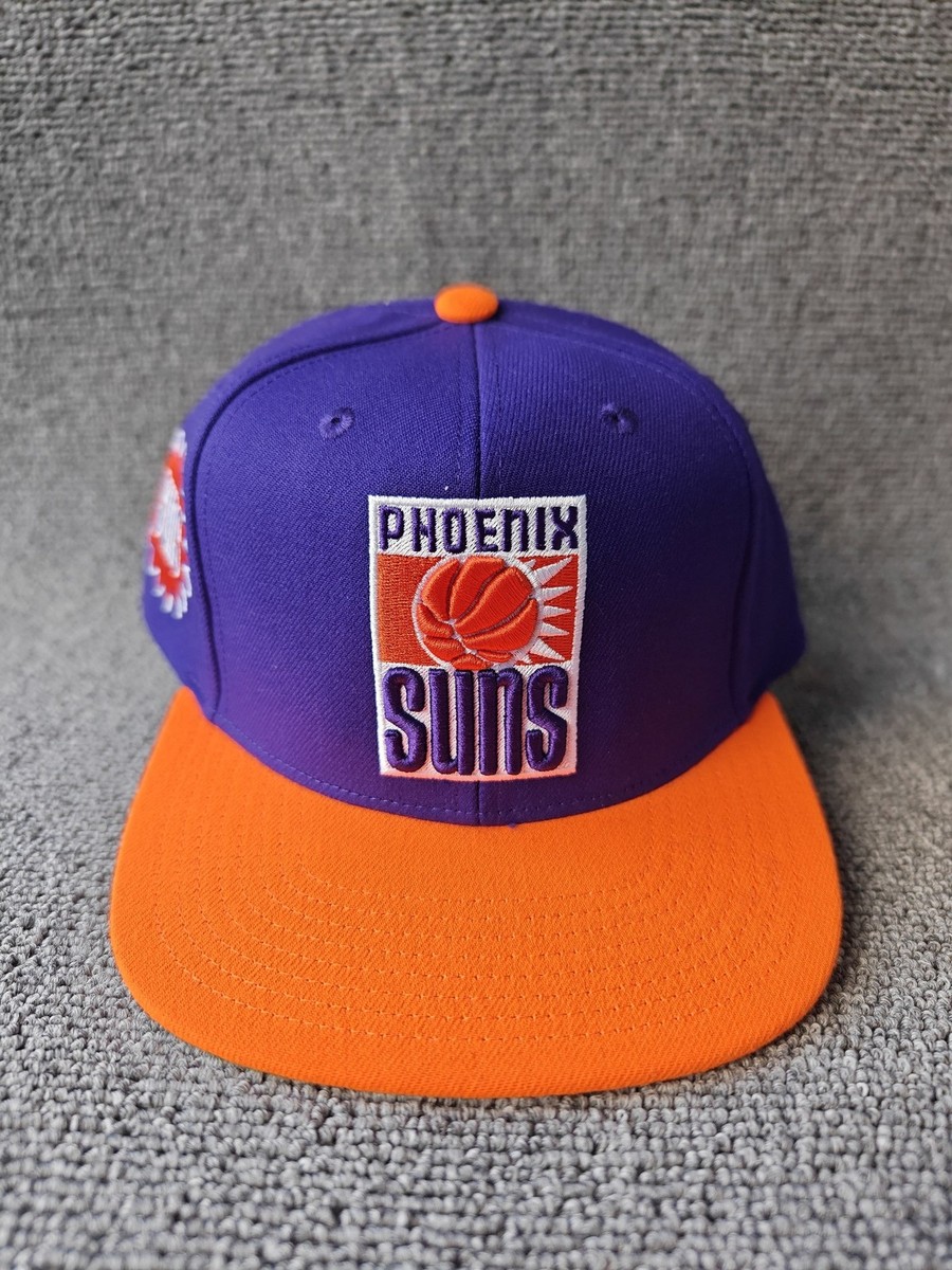Mitchell & Ness Phoenix Suns Hardwood Classics Snapback Hat Purple Orange