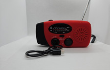 Handheld Emergency Radio-Crank-Solar- NOAA/AM/FM-Power Bank- Charger- Flashlight