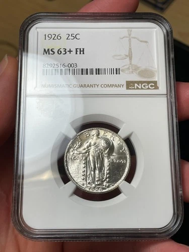 1926 NGC MS63+ FH Standing Liberty Quarter Tough In Full Head