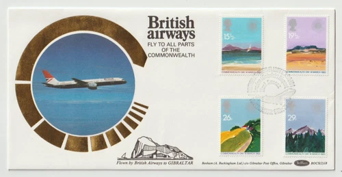 9/3/1983 UK GB FDC - Commonwealth Day - Benham BOCS(2)18 - Gatwick Airport