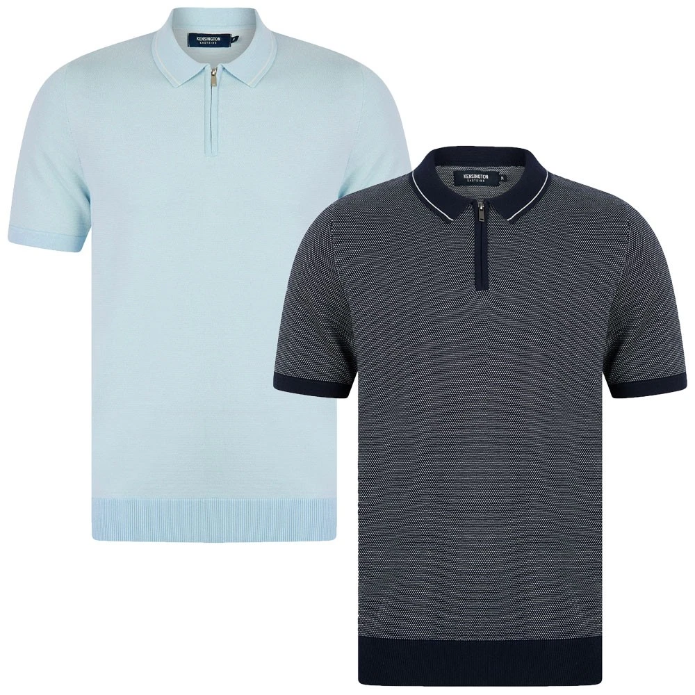 Mens Cotton Polo Shirt Knitted Woven Zip Collar Short Sleeve Smart Casual Summer
Opens in a new wind
