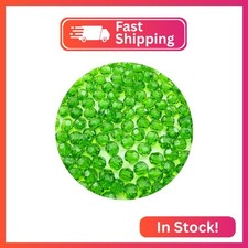 LIMAOLLY 100pcs 12mm Acrylic Round Faceted Beads Colorful Crystal Plastic Spacer