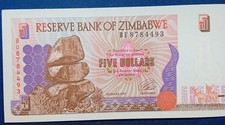 39-46) Billet de banque 5 $ Zimbabwe 1997 neuf